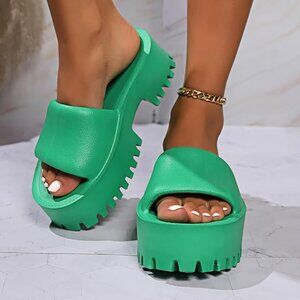 Backless Platform Sandals